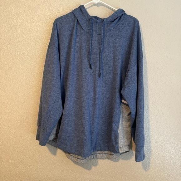Tangerine Blue and Gray Activewear Hoodie - Picture 1 of 9